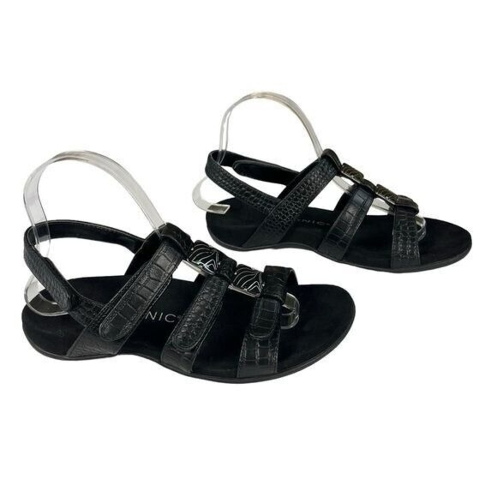 Vionic Amber Adjustable Adjustable Black Sandals … - image 2